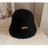 Top Design Celine Knit Bucket Hat 0913 Black 2024