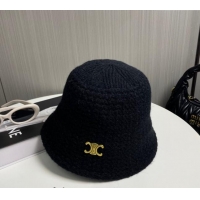 Grade Quality Celine Knit Bucket Hat 0913 Black 2024