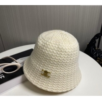 Low Cost Celine Knit Bucket Hat 0913 White 2024