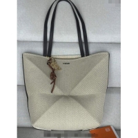 Top Grade Loewe Medium Puzzle Fold Tote Bag in Cotton Canvas L0059 (With Charm) 2024