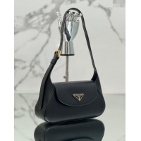 Trendy Design Prada Small leather shoulder bag 1BD358 Black 2024