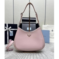 Best Price Prada Cleo Brushed Leather Shoulder Bag 1BC156 Pink 2024