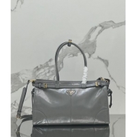 Trendy Design Prada Large leather handbag 1BA433 Grey 2024