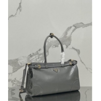 Trendy Design Prada Large leather handbag 1BA433 Grey 2024