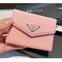 Pretty Style Prada Flap Card Case 0513 Pink 2024