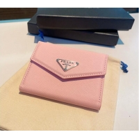 Pretty Style Prada Flap Card Case 0513 Pink 2024