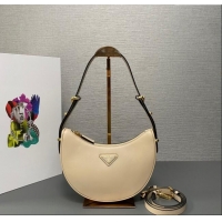 Fashion Show Collections Prada Leather Shoulder Bag 1BC194 Beige 2024