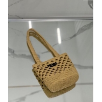 Well Crafted Prada Crochet tote mini bag 1BG494 Beige 2024