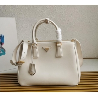 Super Quality Prada Large Prada Galleria leather top handle bag 1BA274 White 2024