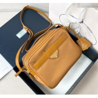 Market Sells Prada Re-Edition 1978 Re-Nylon and Saffiano leather mini shoulder bag 1BH218 Brown 2024