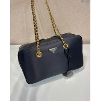 Promotional Prada Re-Edition 1978 large Nylon chain bag 1BB115 Black 2024