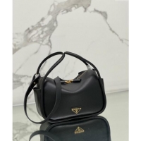 Grade Quality Prada Leather handbag 1BA451 Black 2024