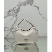 Unique Style Prada Leather handbag 1BA451 White 2024