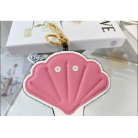 Good Taste Loewe Shell Calfskin Bag Charm and Key Holder L8125 Pink 2023