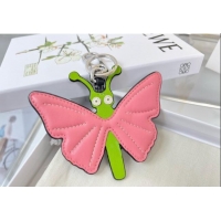 Low Price Loewe Calfskin Butterfly Bag Charm and Key Holder L8125 Pink 2023