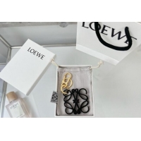 New Design Loewe Anagram Bag Charm and Key Holder 1207 Black 2023