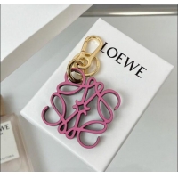 Best Price Loewe Anagram Bag Charm and Key Holder 1207 Pink 2023