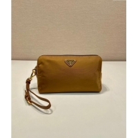 Top Grade Prada Re-Nylon pouch 1NS693 Brown 2024