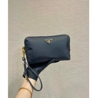 Pretty Style Prada Re-Nylon pouch 1NS693 Black/Gold 2024