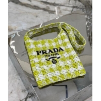 Good Taste Prada Raffia-Like Crochet Tote bag 1BC184 Green 2024