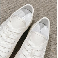 Feminine Prada Canvas Platform Sneakers White 904013