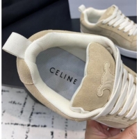 Hot Style Celine Trainer Suede Low Sneakers Beige 813021