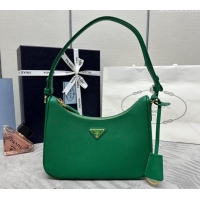 Cheapest Prada Re-Edition Saffiano leather mini bag 1BC204 Green 2024