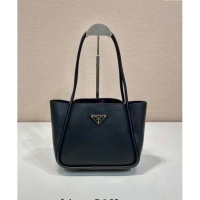 Best Quality Prada Grained Leather Tote bag 1BG539 Black 2024