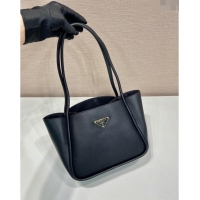 Best Quality Prada Grained Leather Tote bag 1BG539 Black 2024