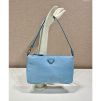 Top Grade Prada Re-Nylon mini bag 1NI545 Light Blue 2024