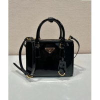 Low Cost Prada Galleria Patent Leather Micro Bag 1BA906 Black 2024