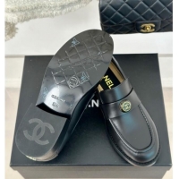 Hot Style Chanel Calfskin Loafers CH82911 Black 082911