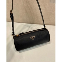 Famous Brand Prada Re-Nylon Round pouch bag 1NE058 Black 2024