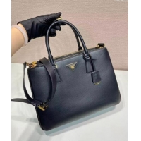 Well Crafted Prada Large Galleria leather top handle bag 1BA446 Black 2024