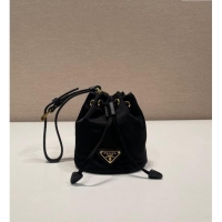 Top Grade Prada Re-Edition 1978 Re-Nylon mini-pouch Bag 1TT202 Black 2024