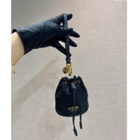 Top Grade Prada Re-Edition 1978 Re-Nylon mini-pouch Bag 1TT202 Black 2024