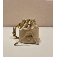 Well Crafted Prada Re-Edition 1978 Re-Nylon mini-pouch Bag 1TT202 Beige 2024