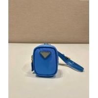 Luxurious Prada Re-Edition 1978 Re-Nylon mini-pouch 1TT200 Blue 2024