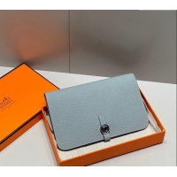 Top Quality Hermes R.M.S Togo Supple Leather Passport Holder H092402 Linen Blue 2024