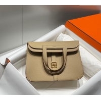 Popular Style Hermes Halzan 25cm Bag in Togo Calfskin H092501 Coat Grey 2024