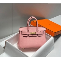 Promotional Hermes Mini Birkin 20cm bag with Shoulder Strap in Togo Leather H20 Milkshake Pink 2024