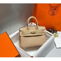 Top Quality Hermes Mini Birkin 20cm bag with Shoulder Strap in Togo Leather H20 Coat Grey 2024