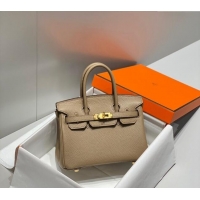 Best Price Hermes Mini Birkin 20cm bag with Shoulder Strap in Togo Leather H20 Dove Grey 2024