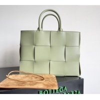 Luxury Discount Bottega Veneta Medium Arco Tote Bag in Intrecciato Leather 729244 Sage Green 2024