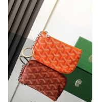 Famous Brand Goyard Senat Nano Key Pouch 3317 Orange 2024