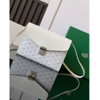 Luxury Discount Goyard Chypre Wallet-Pouch Mini bag GY8063 White 2024