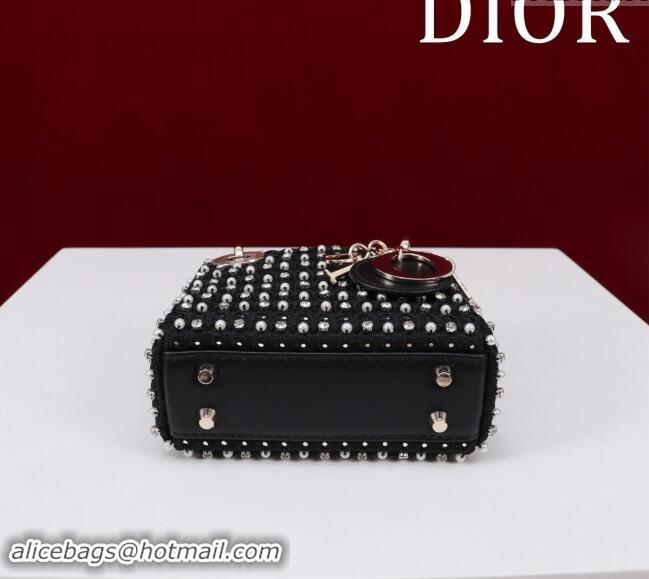 Affordable Price Dior Micro Lady Dior Bag in Bead Embroidery M085689 Black 2024