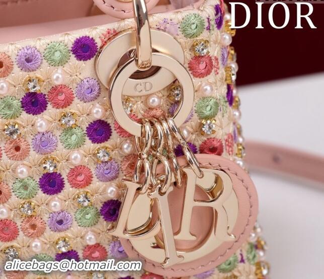 Well Crafted Dior Micro Lady Dior Bag in Bead Embroidery M085689 Pink 2024