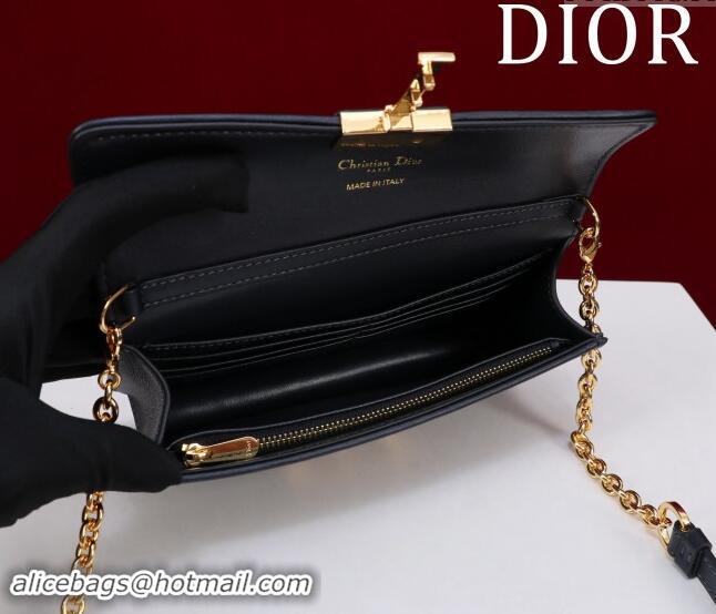 Famous Brand Dior Miss Montaigne Mini Bag in Dior Oblique Jacquard D3065 Blue 2024