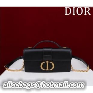 Top Quality Dior Miss Montaigne Mini Bag in Smooth Calfskin D3066 Black 2024